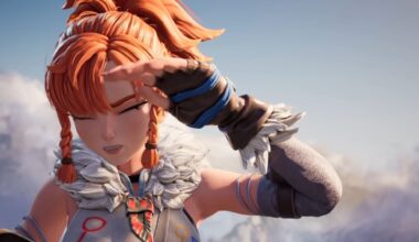 Palworld character wincing at sunlight