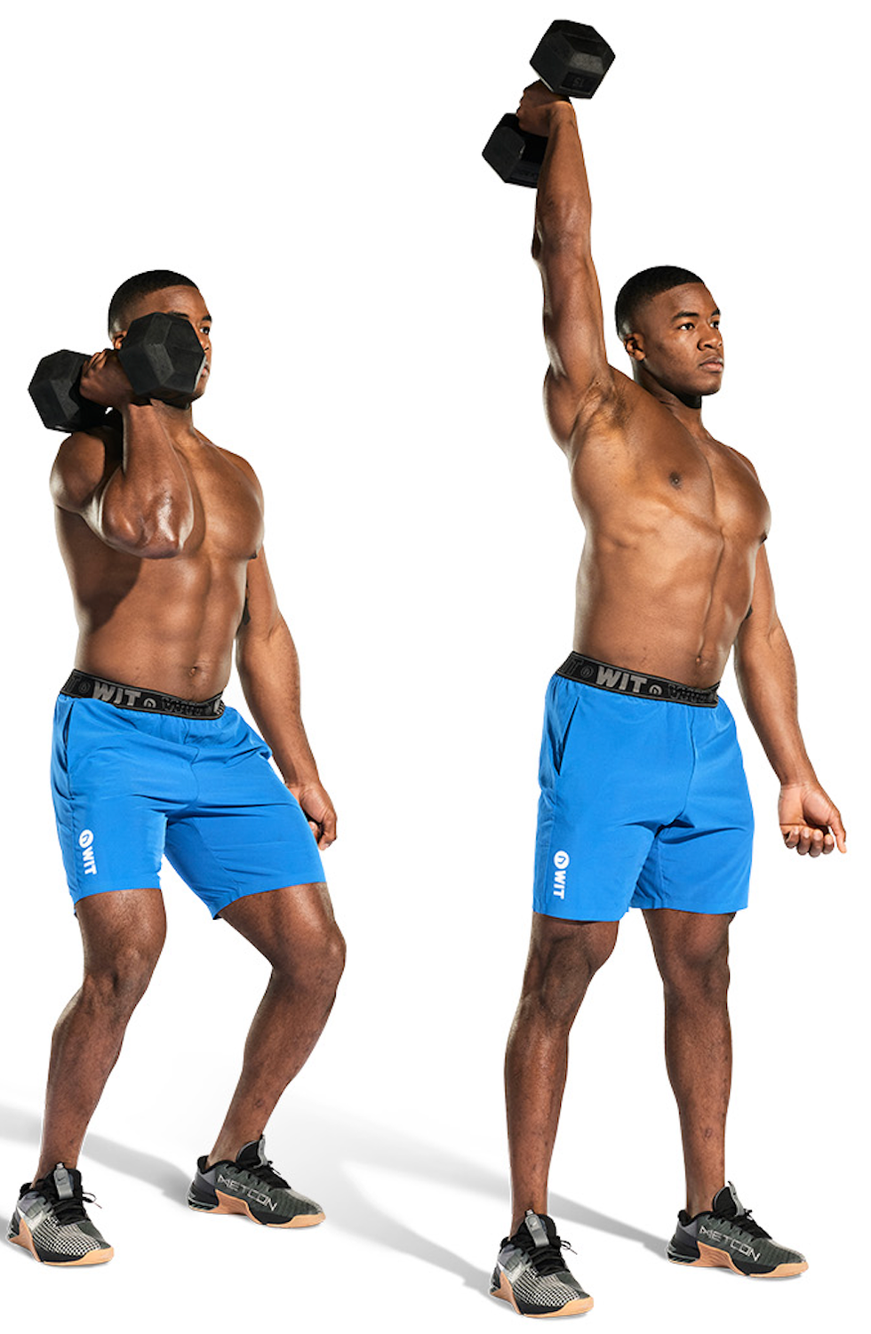 single arm dumbbell push press