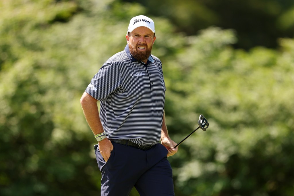 Shane Lowry walks off the sixth green during the first round of the Travelers Championship 2026.
