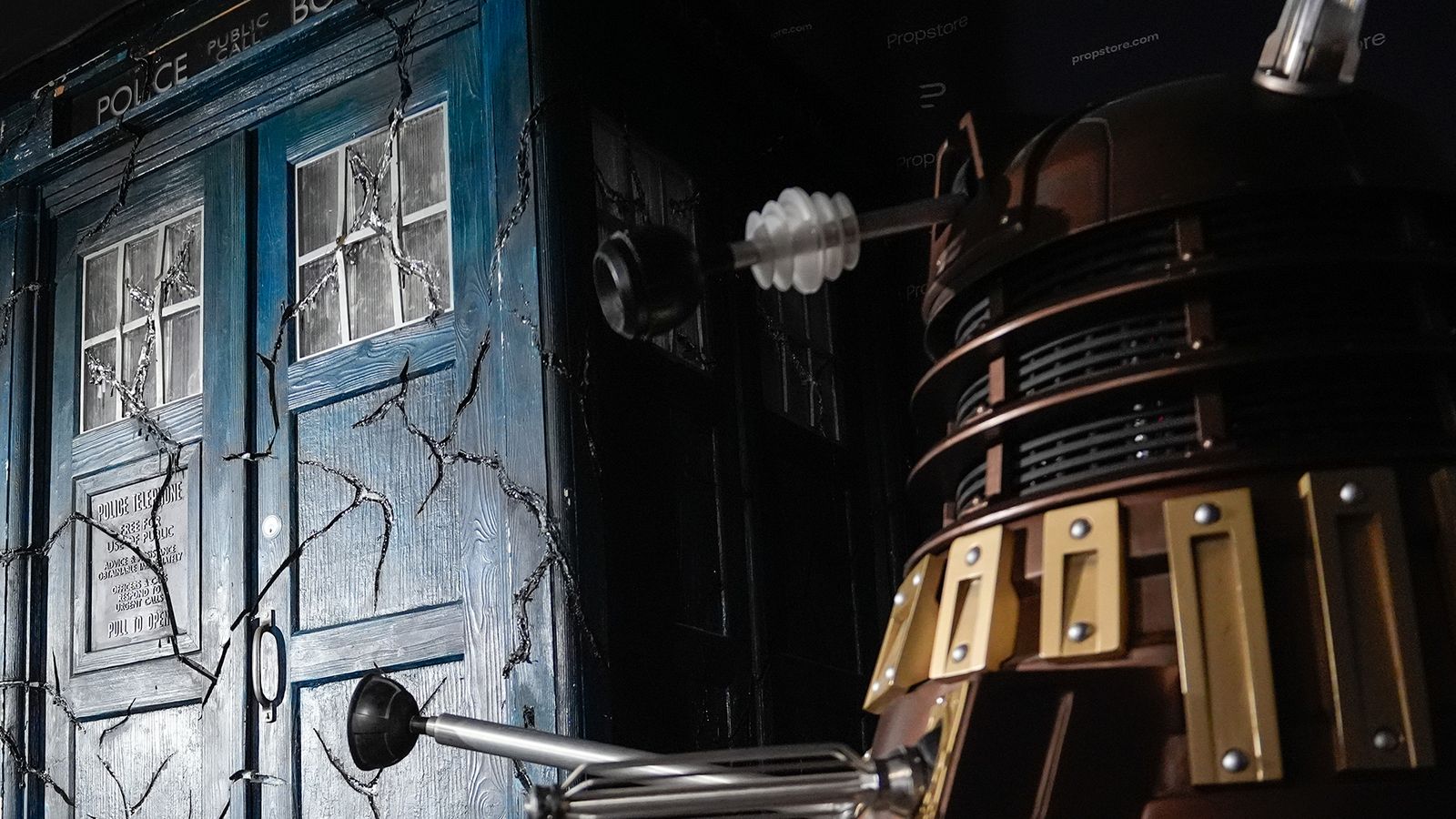 A Dalek and the Tardis. File pic: PA