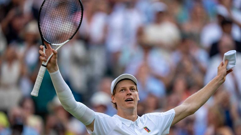 Jannik Sinner, who won Wimbledon last year, has complained about the money allocated to players at Grand Slams. Pic: Reuters