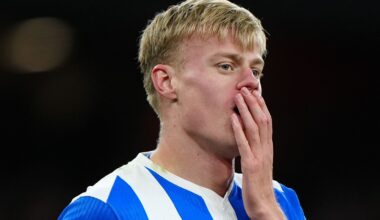 Brighton and Hove Albion's Jan Paul van Hecke during the Premier League match at the Emirates Stadium, London. Picture date: Saturday Decemb