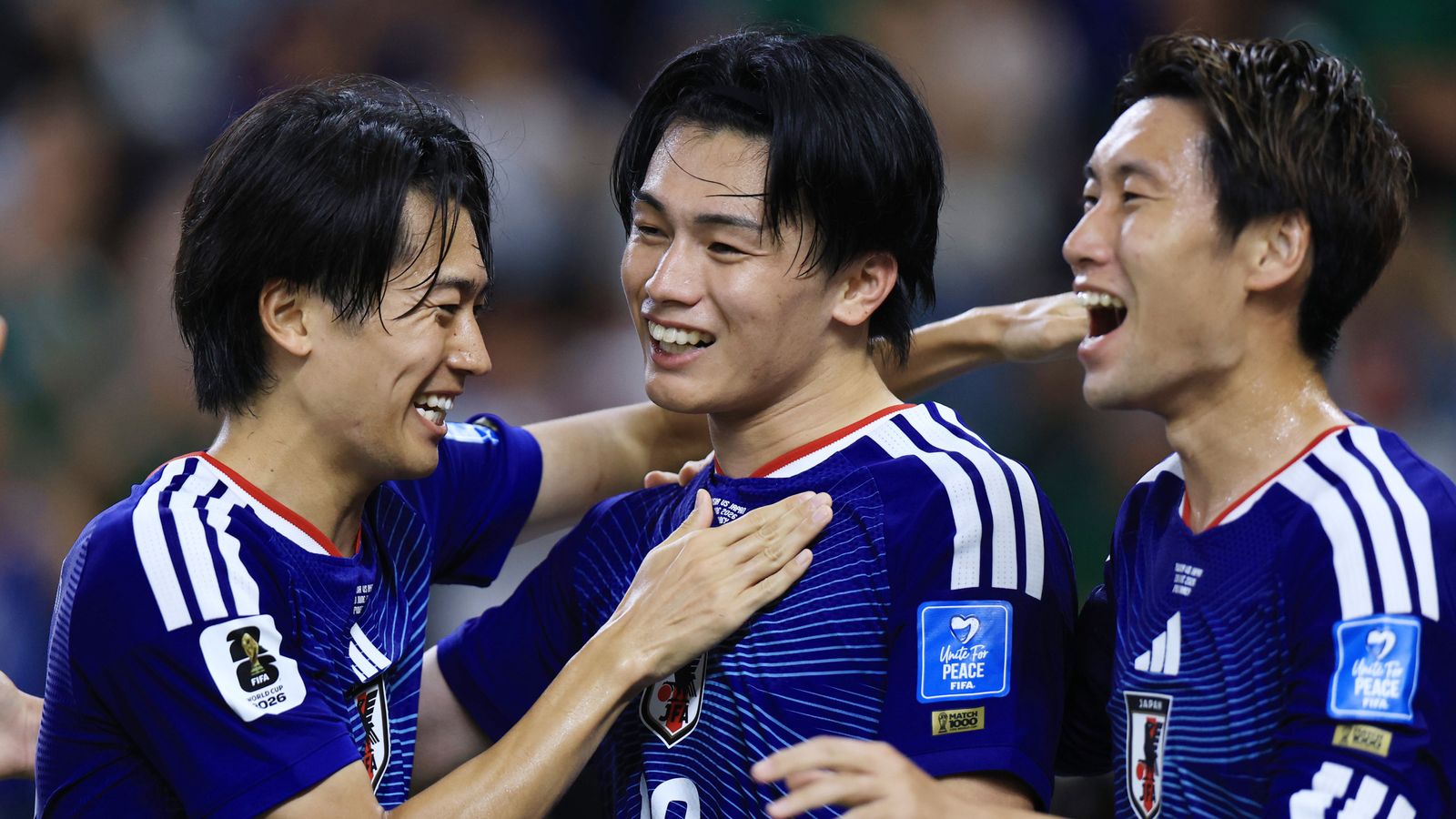 Japan thrashed Tunisia to move joint top of Group F