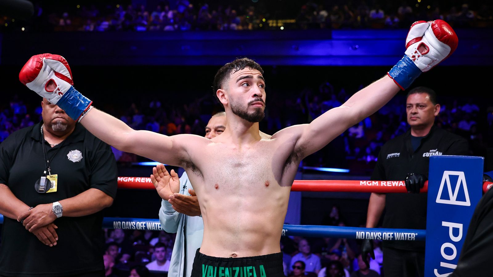 LAS VEGAS, NEVADA - JUNE 28:  in a lightweight bout during the Zuffa Boxing 8 event at The Chelsea at The Cosmopolitan on June 28, 2026 in Las Vegas, Nevada. (Photo by Ed Mulholland/Zuffa Boxing)