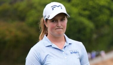 Lottie Woad was penalised for the infringement during her third round at the US Women's Open