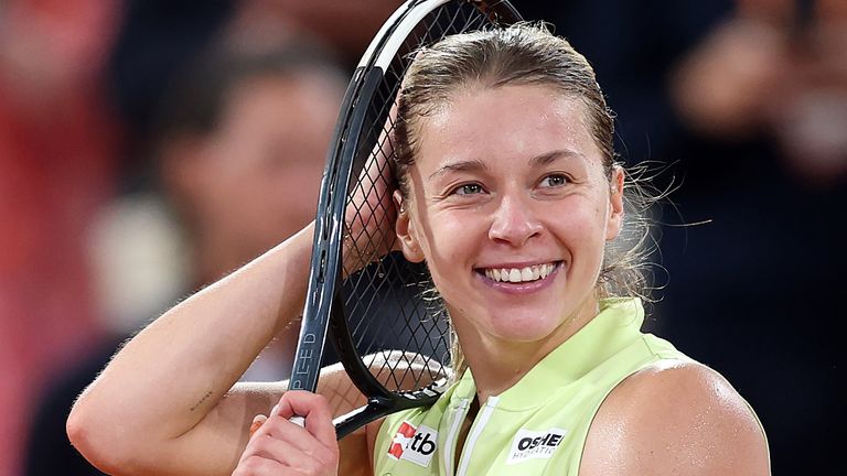 Qualifier Maja Chwalinska clinches a place in the French Open final with a stunning straight sets win over Diana Shnaider