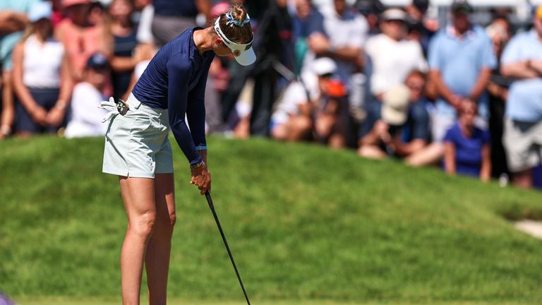 Korda explained the greens were tough to putt on during the third round
