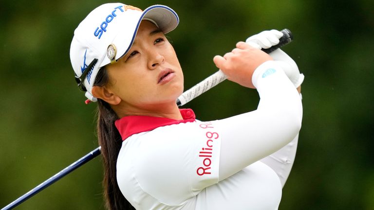 Sei Young Kim hits on the 12th hole during the first round of the US Women's Open (AP Photo/Ashley Landis)
