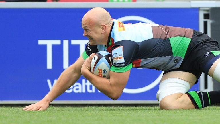 Tom Lawday scored a memorable try in his final moments as a Harlequins player