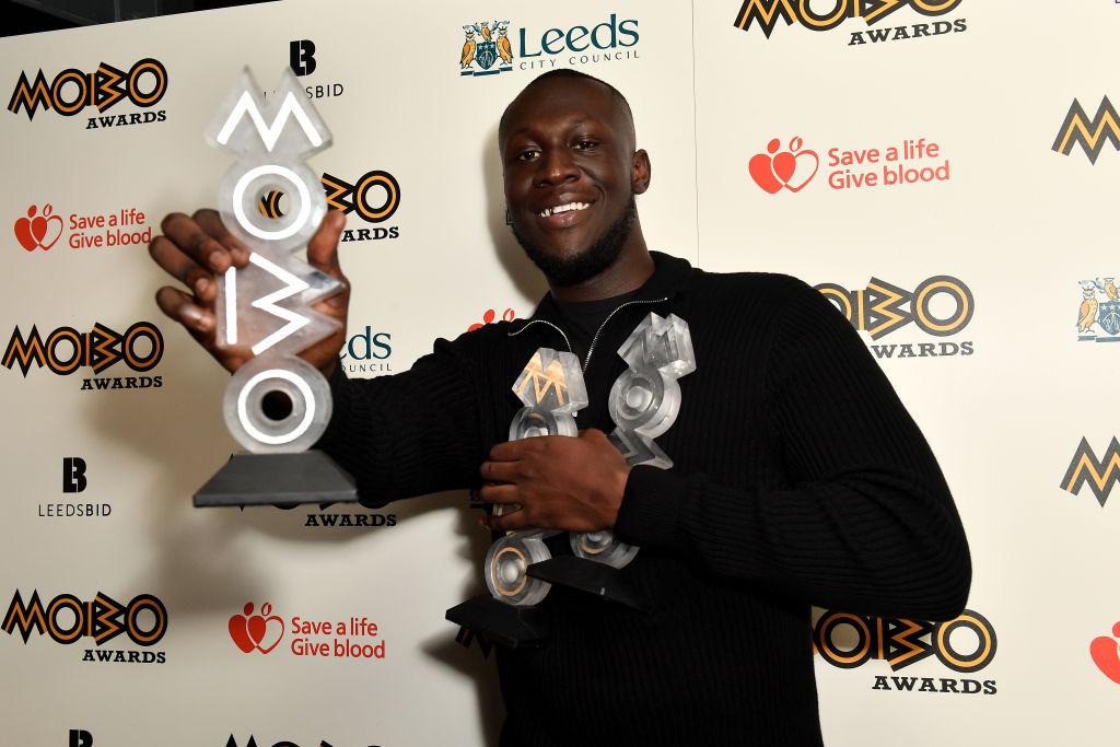 Stormzy at the Mobo Awards in 2020