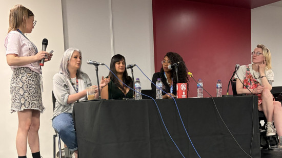 tabletop-ai-ukge-2 Four female panelists speak at the Women of TTRPGs panel at UK Games Expo 2026