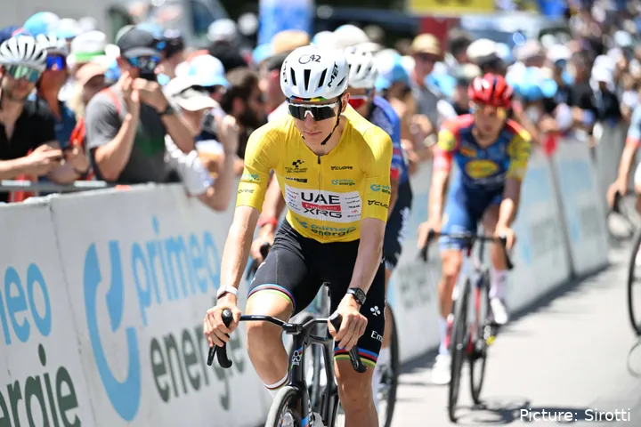 Tadej Pogacar at the 2026 Tour de Suisse