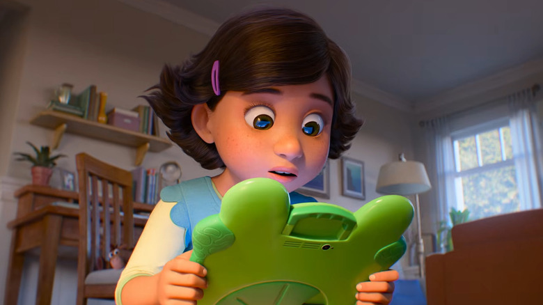 Bonnie looking mesmerized by her Lilypad in Toy Story 5