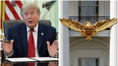 ‘Golden Gift to White House’: Trump shares AI-generated image of giant bald eagle for 250th anniversary