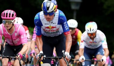 Tour of Slovenia leader Laurence Pithie in a race earlier this year