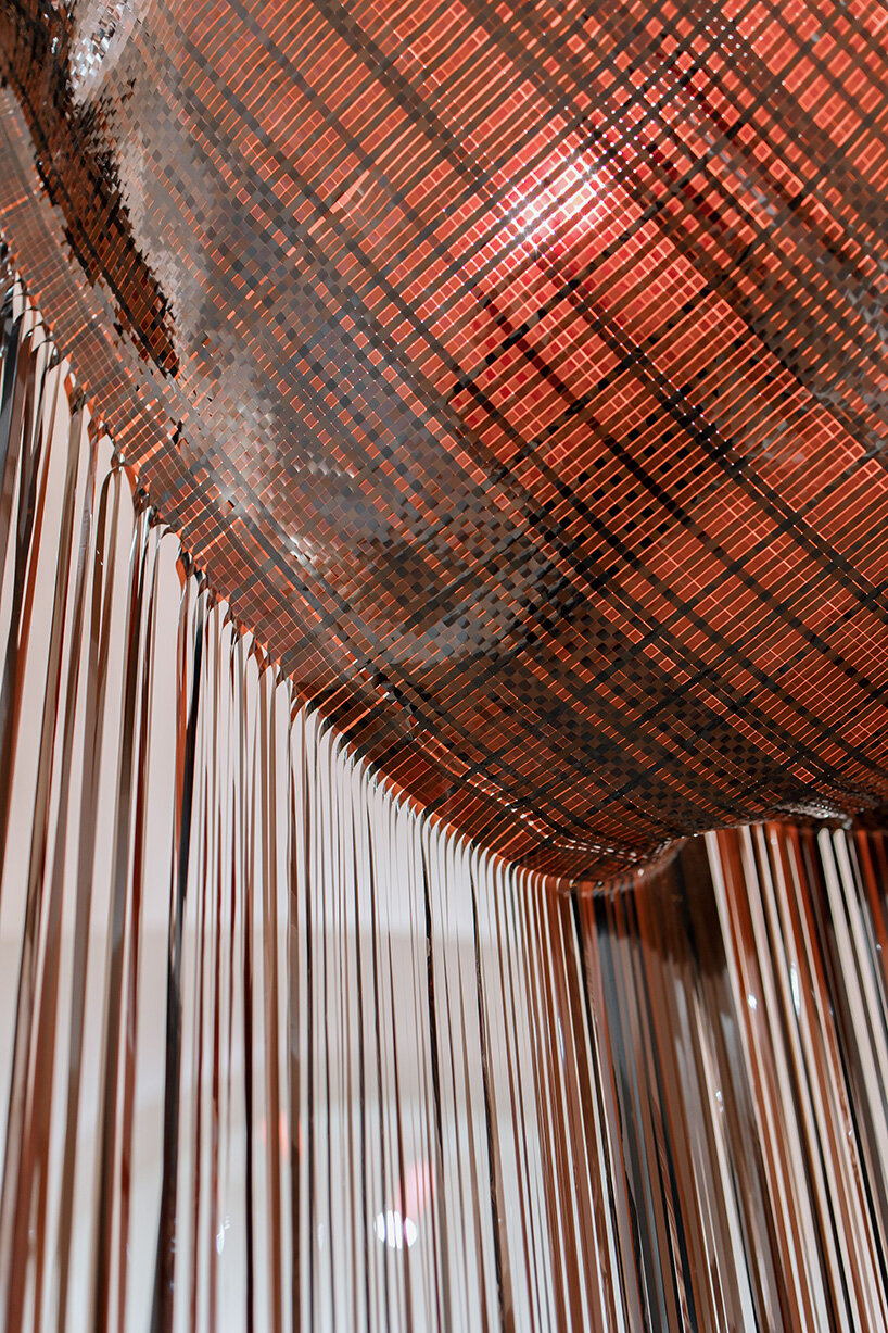 VHS tapes and cassette recordings replace yarn in a woven archive of collective memory - 12