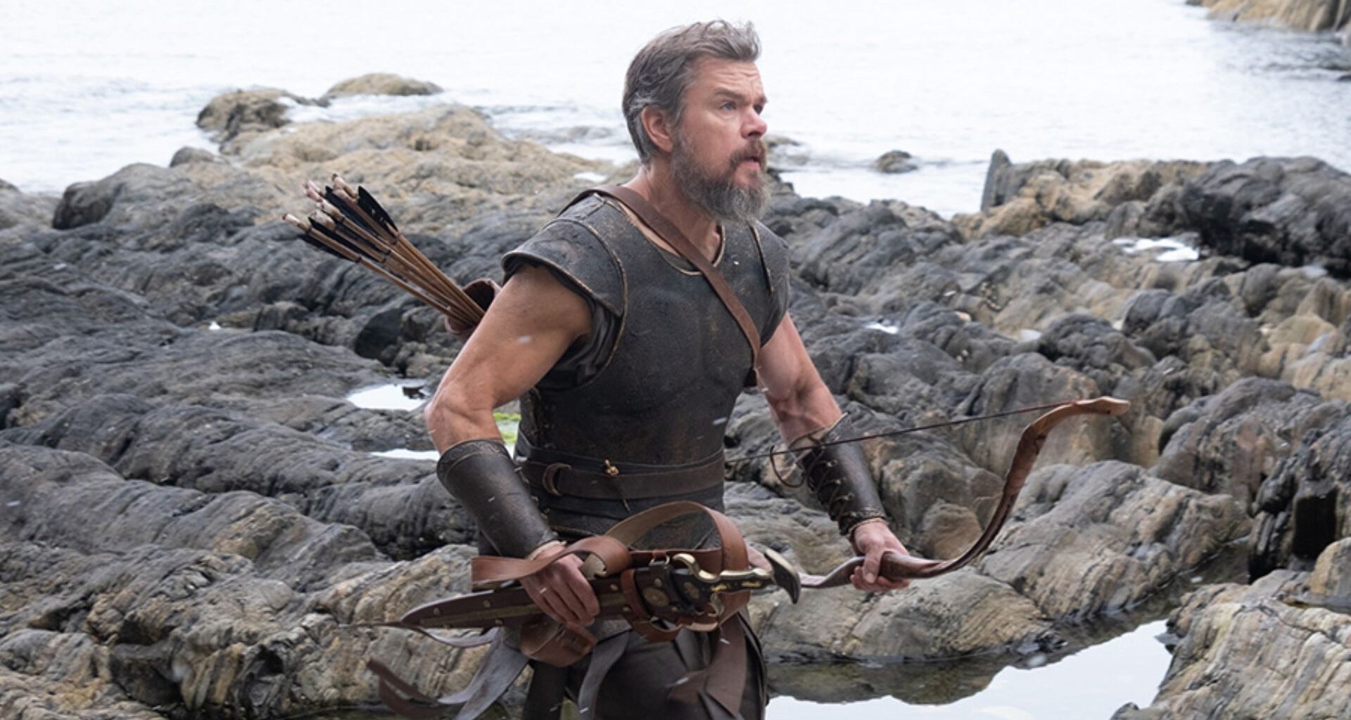 Matt Damon as Odysseus in The Odyssey