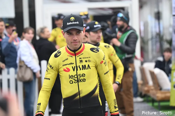 Wout van Aert ahead of Paris-Roubaix 2026