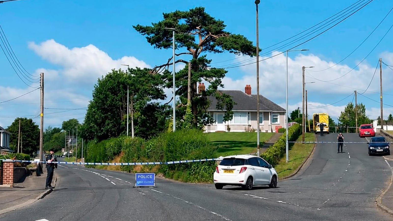 Three family members found dead at home in Co Antrim