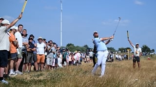 SOUTHPORT, ENGLAND - JULY 16: Shane Lowry of Ireland plays a shot on the second hole during Day One of the The 154th Open Championship at Royal Birkdale on July 16, 2026 in Southport, England. (Photo by Tom Shaw/R&A/R&A via Getty Images)