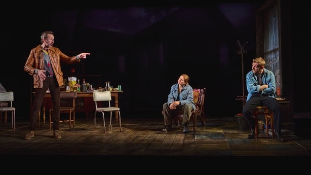 Chris O'Dowd, Kate Gilmore and Brian Gleeson on stage. Photo by Patricio Cassinoni