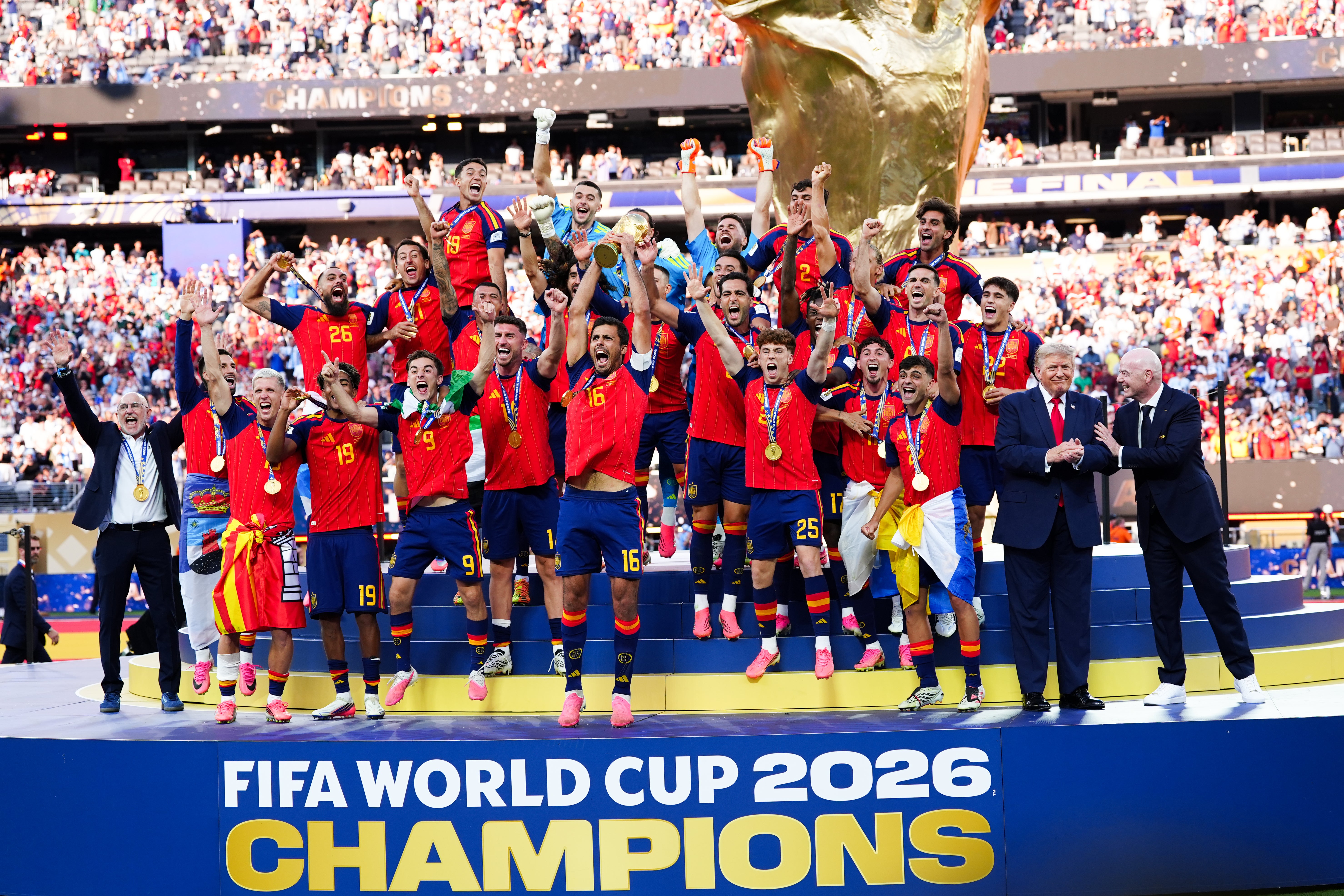 The hosts of 'The View' ripped into Trump crashing the Spain team photo after their victory