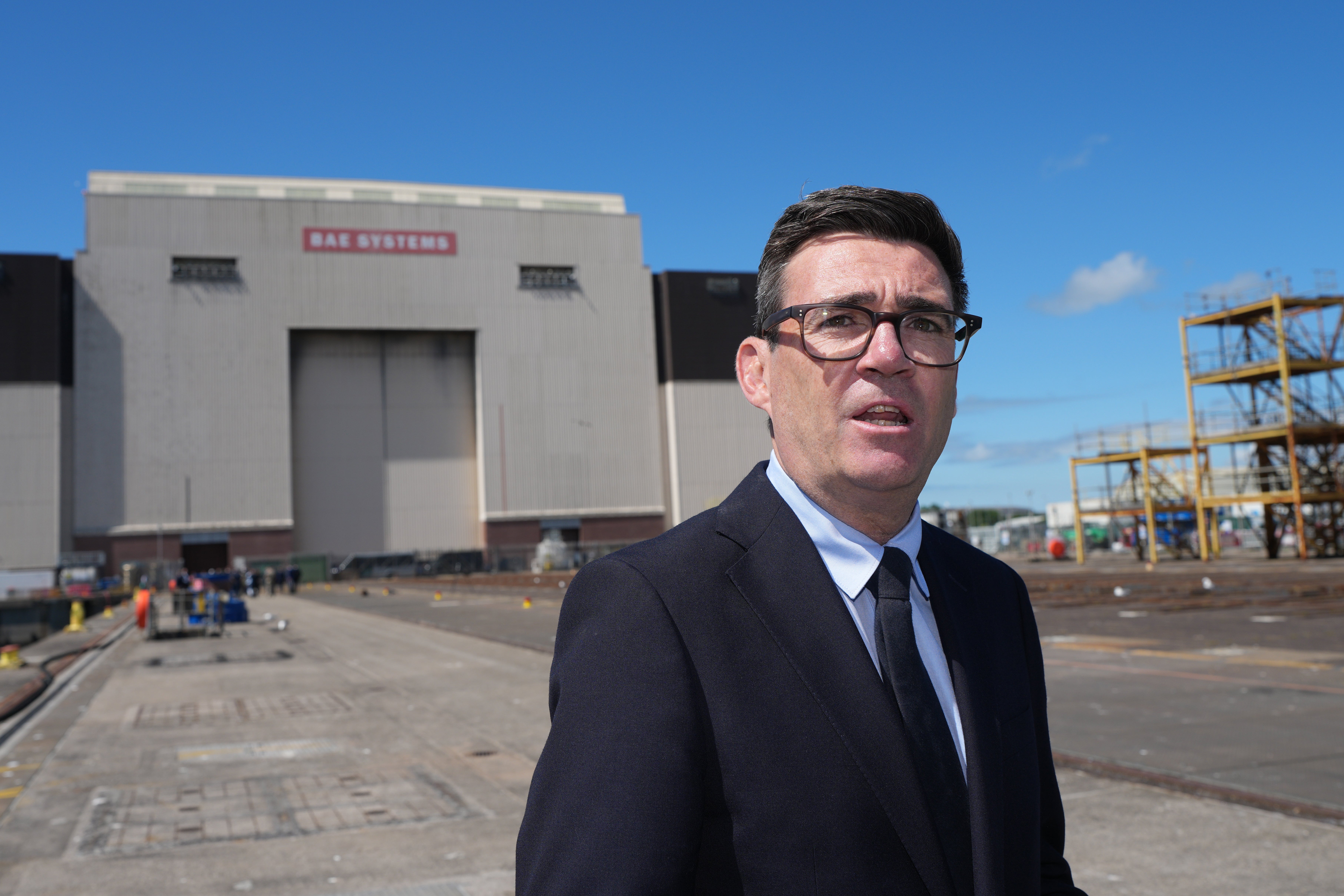 Burnham responded to questions about Trump’s comments during a visit to Barrow