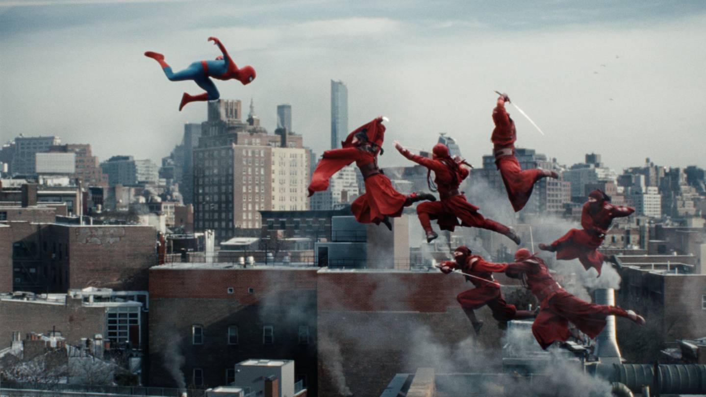 Spider-Man and Boomerang in Columbia Pictures SPIDER-MAN: BRAND NEW DAY.