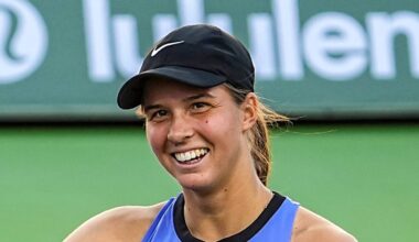 Lilli Tagger celebrates winning a match