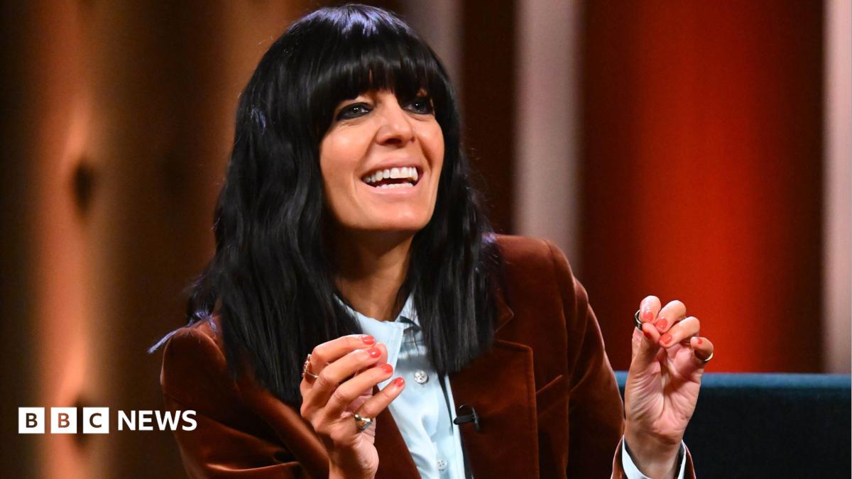 Claudia Winkleman pictured on her chat show