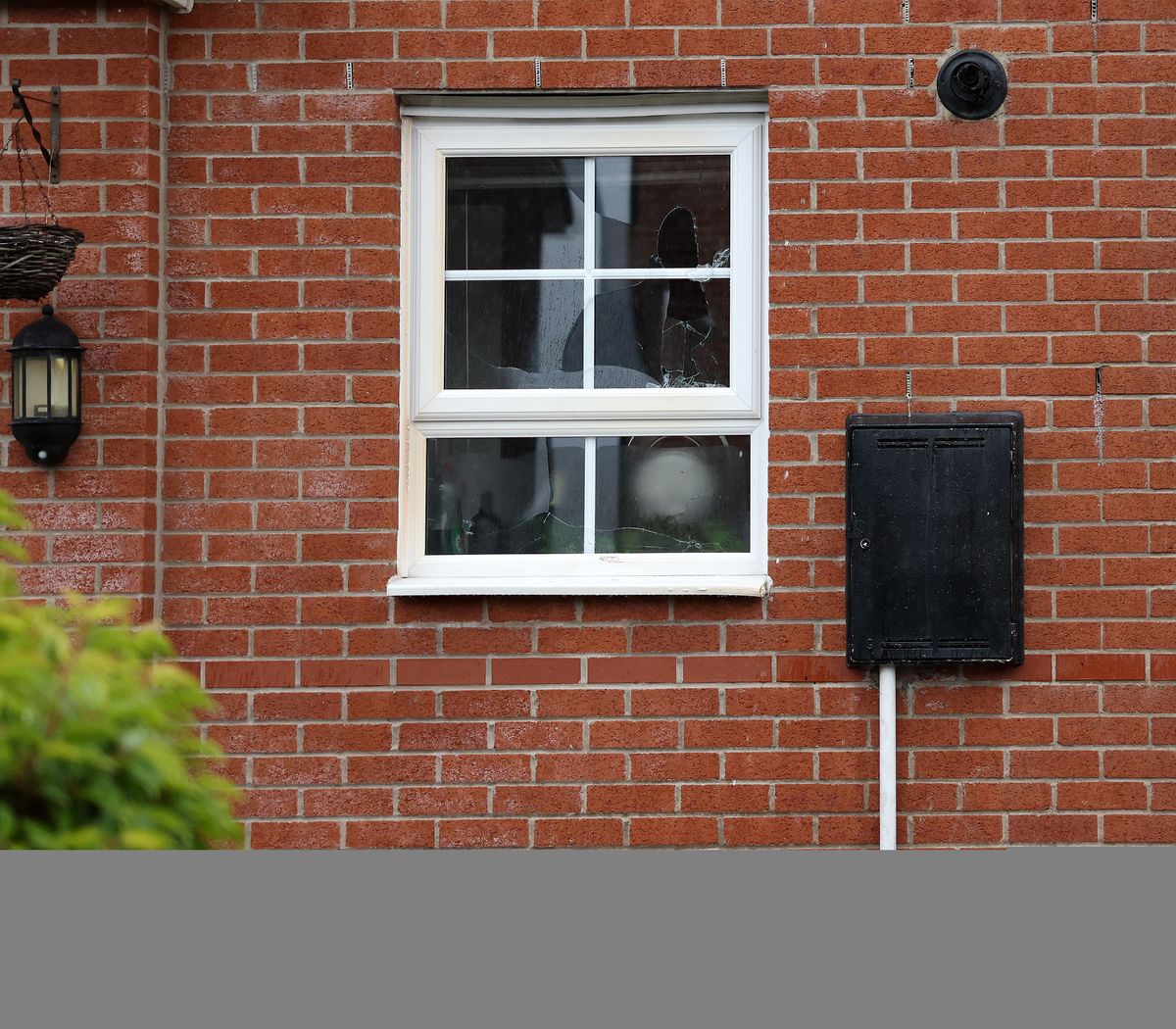 A photo of the damage to the home 