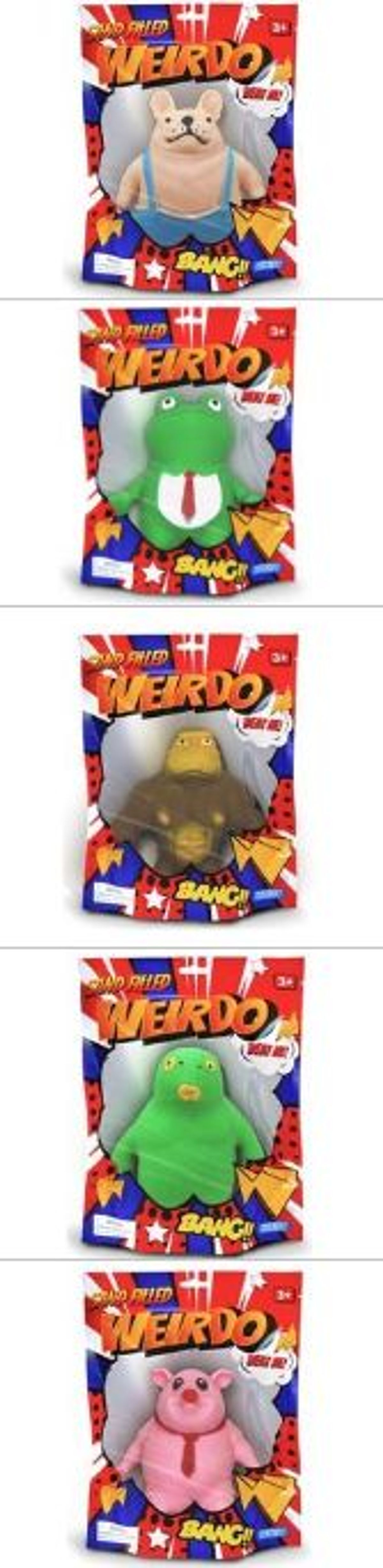 Sand-Filled Weirdo animal shaped action figures