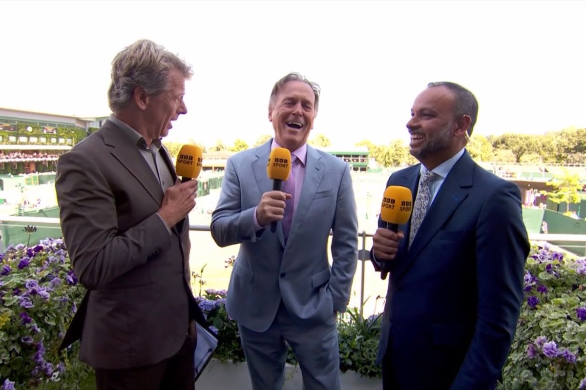 Andrew Castle took a parting shot at the BBC on his final Wimbledon appearance