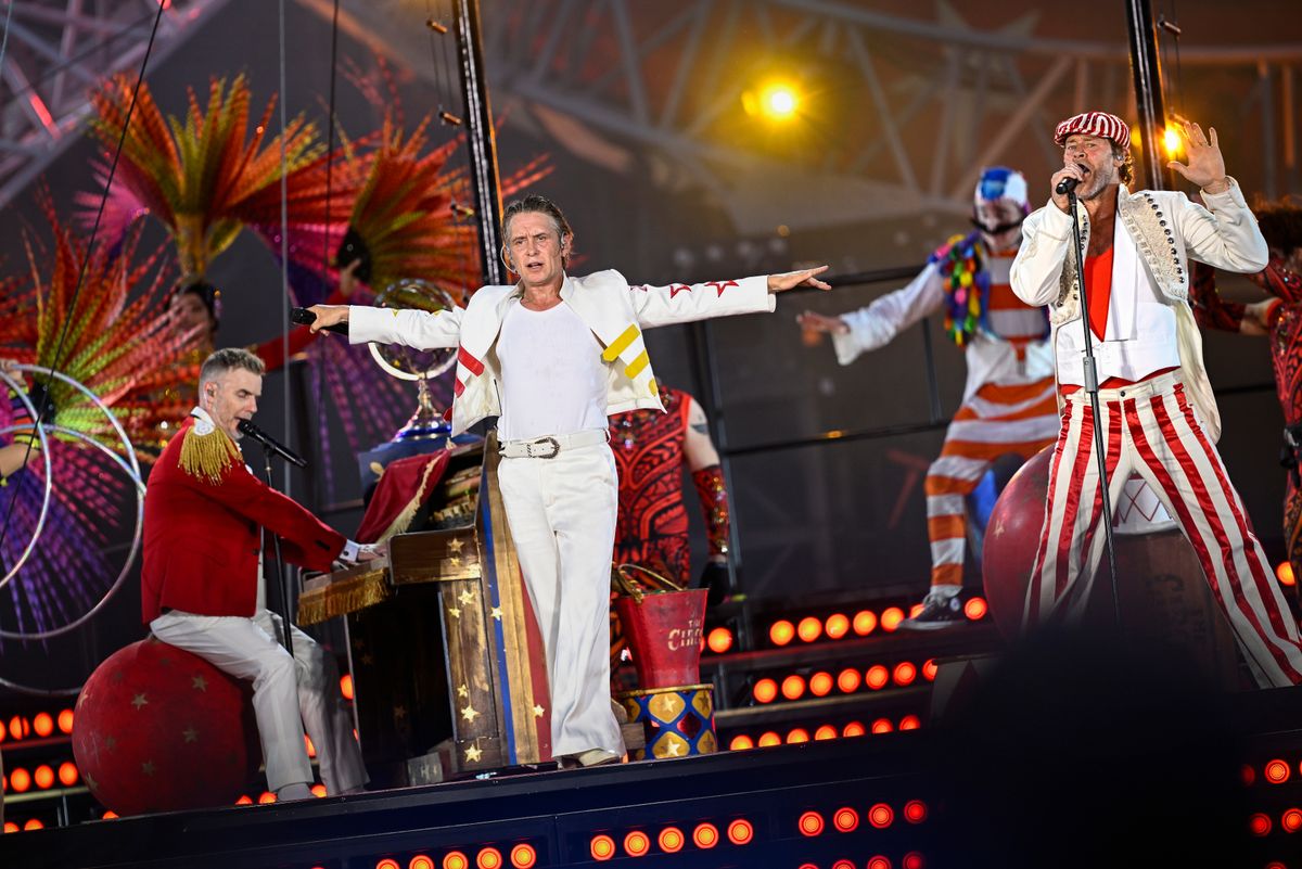 Mark Owen, Gary Barlow and Howard Donald