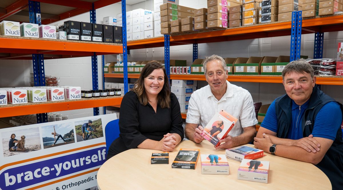 Left to right: Julie Cuthbertson, Clive Mitchell, and Ian Whitworth at Brace Yourself in North Shields