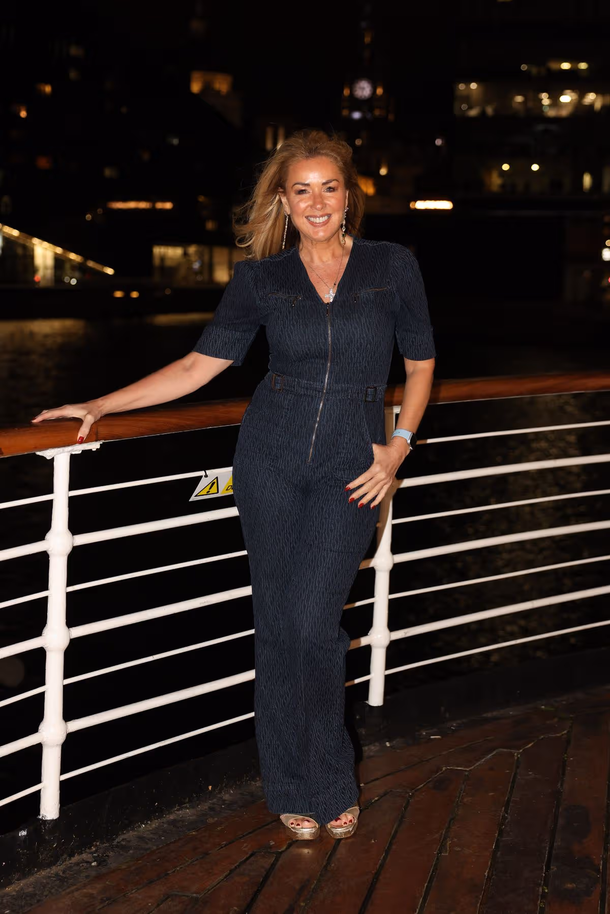 Claire Sweeney on board The Daffodil at a Brookside reunion party earlier this year