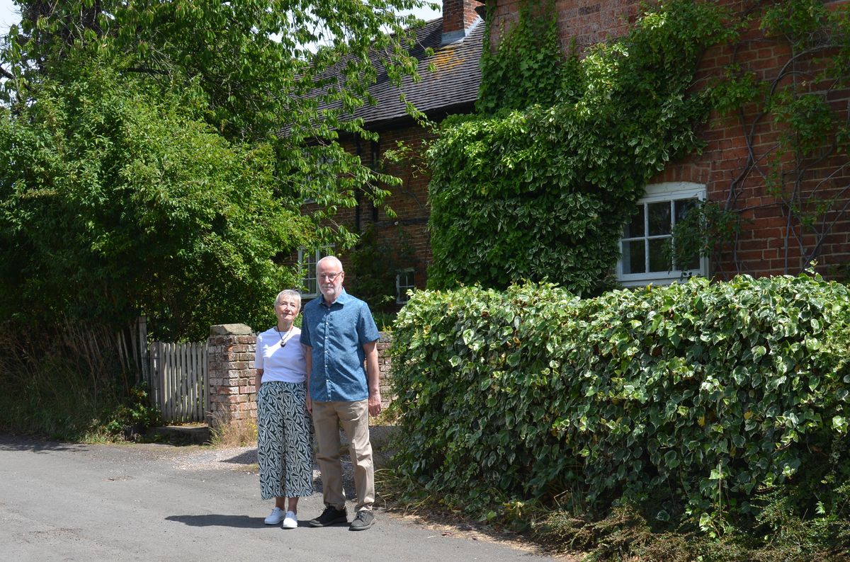 Mike and Barbara Lake in tiny village of Trusley, Derbyshire