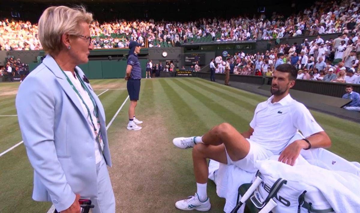 Denise Parnell Novak Djokovic Wimbledon