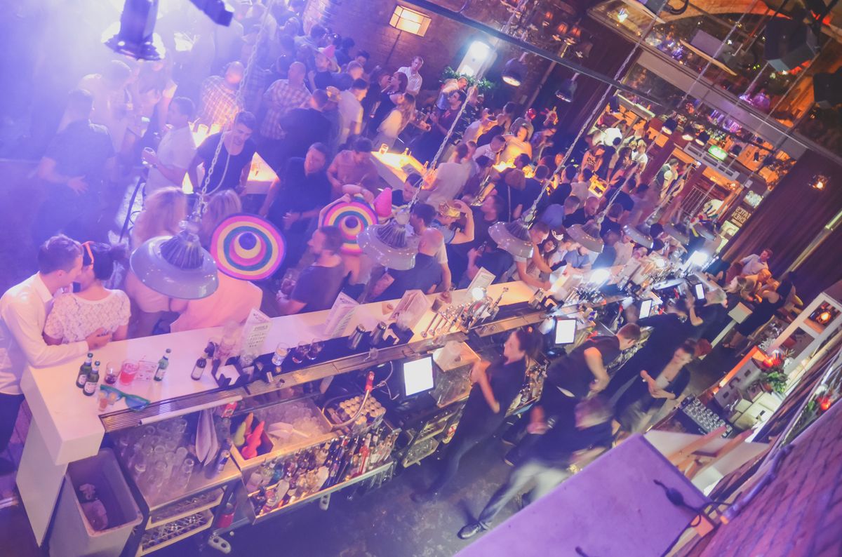 The once rammed Revolution bar on Deansgate Locks