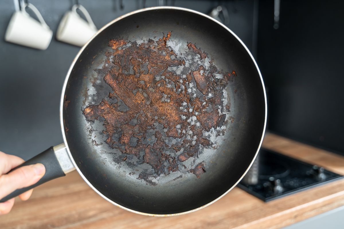 You need to check your pans for damage