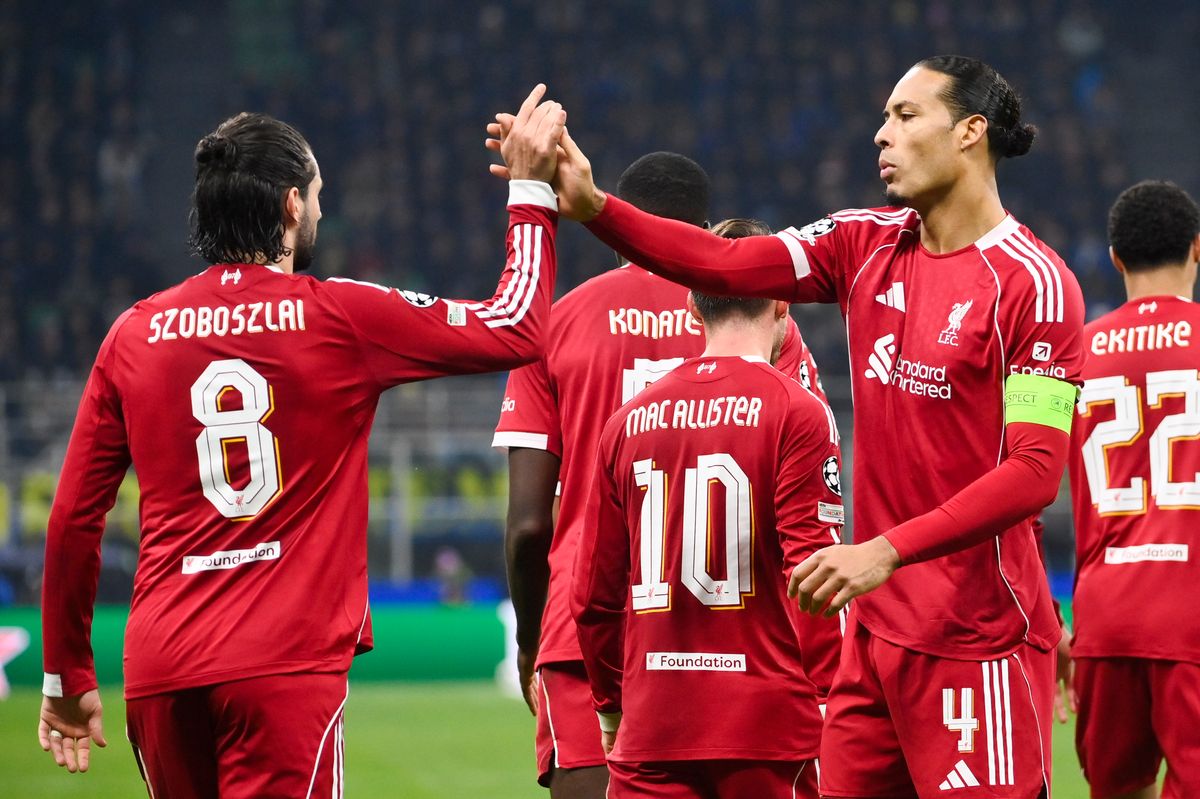 Dominik Szoboszlai and Virgil van Dijk