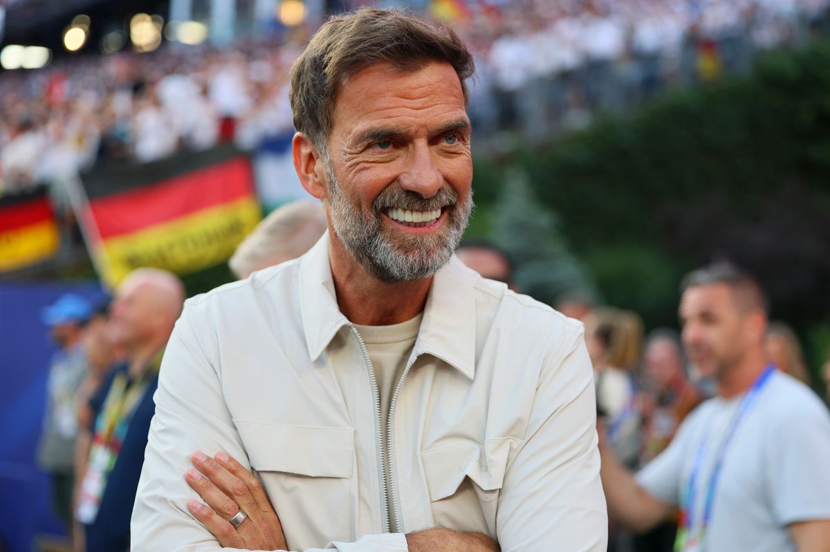 FOXBOROUGH, MASSACHUSETTS - JUNE 29: Jurgen Klopp reacts during the penatly shoot out of the FIFA World Cup 2026 Round Of 32 match between Germany and Paraguay at Boston Stadium on June 29, 2026 in Foxborough, Massachusetts. (Photo by Richard Sellers/Sportsphoto/Allstar via Getty Images)