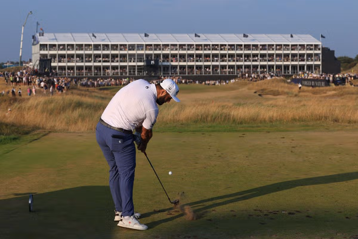 One Open star tees off on the 15th hole