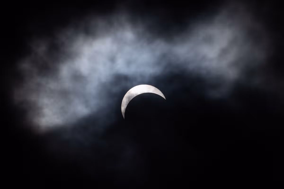 The solar eclipse