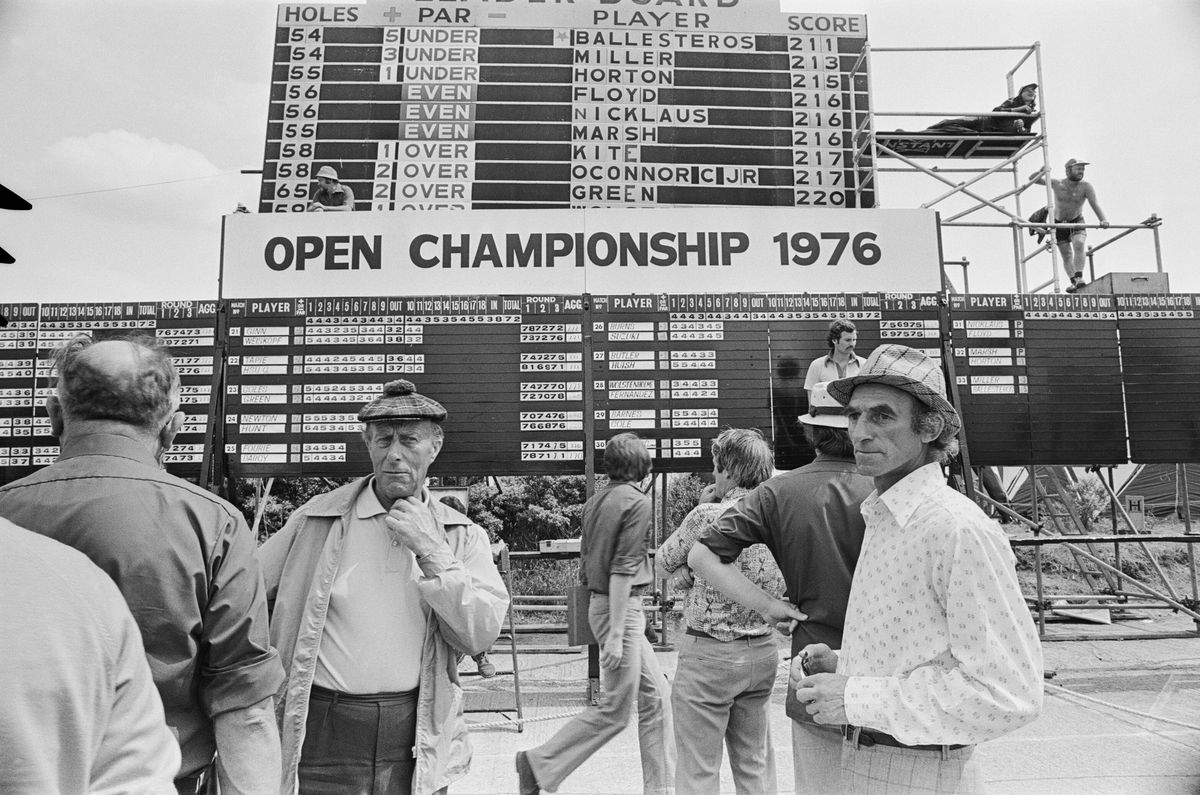 The 1976 British Open Golf Championships being held at the Royal Birkdale Gold Club