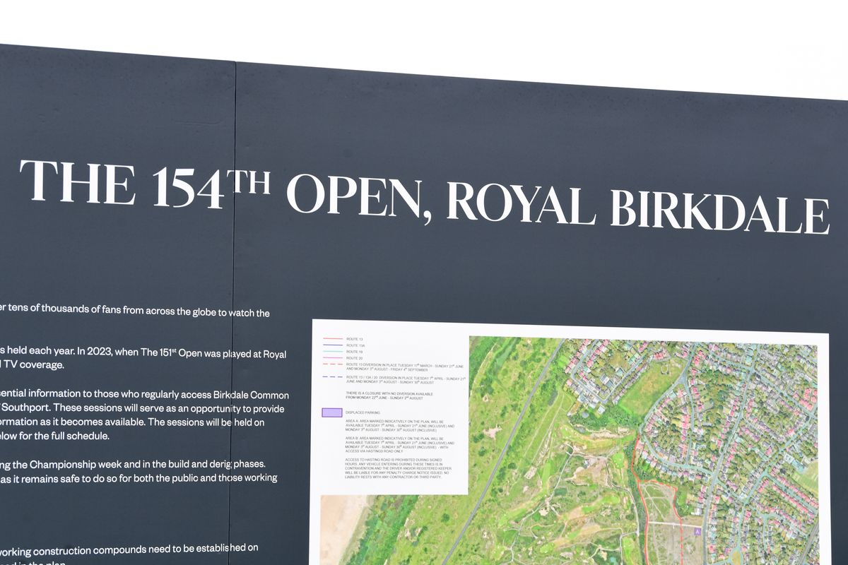 The Open takes place from Sunday, July 12 to Sunday, July 19