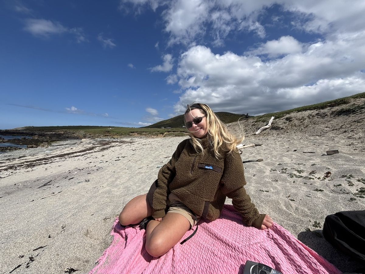 Lois on the beach