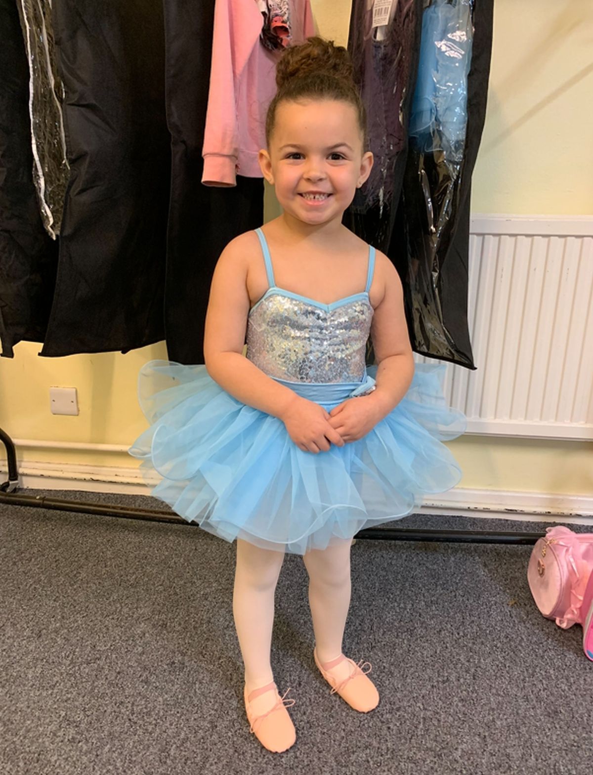 Tamelia in a dance outfit