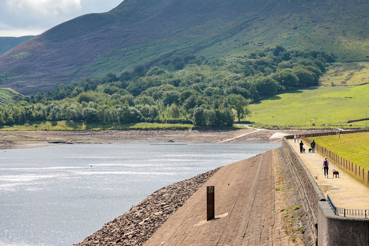 Dovestones reservoir is a beauty spot near Greater Manchester that is particularly popular with walkers