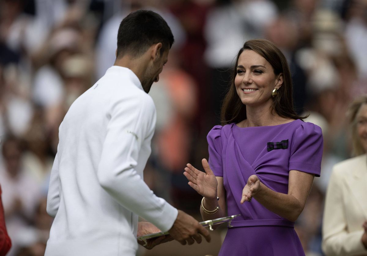 Novak Djokovic and Kate Middleton